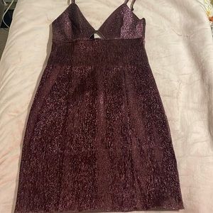 NWOT Pink metallic H&M dress